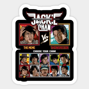 Jackie Chan Fighter Sticker